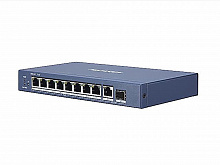 Неуправляемый PoE коммутатор DS-3E0510HP-E 6 портов RJ45 1000M PoE + 2 порта RJ45 1000M HiPoE + 1 порт 1000М SFP