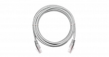 EC-PC4UD55B-BC-PVC-050-GY-10 Коммутационный шнур NETLAN U/UTP 4 пары, Кат.5е (Класс D), 100МГц, 2хRJ45/8P8C, T568B, заливной, многожильный, BC (чистая медь), PVC нг(B), серый, 5м, уп-ка 10шт.