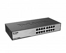DES-1016D/H1A Неуправляемый коммутатор с 16 портами 10/100Base-TX, функцией энергосбережения и поддержкой QoS