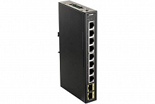 DIS-100G-10S/A2A Промышленный Неуправляемый коммутатор D-Link с 8 портами 10/100/1000Base-T и 2 портами 1000Base-X SFP