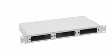 FOBX24-1U-000, ITK 1U Оптический распределительный кросс до 24 портов (без планок, под 8п-3шт)
