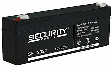 SF 12022 - Аккумулятор Security Force герметичный свинцово-кислотный, 12В/2.2Ач, ножевые клеммы 4,8 мм (F1)