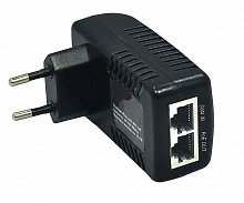 NS-PI-1F-15 - PoE-инжектор NST Fast Ethernet на 1 порт, стандарт PoE IEEE 802.3af. Автоматическое определение PoE устройств. Мощность PoE на порт - до 15.4W.