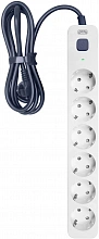 Сетевой фильтр Powercom SP-06W 1.8М 1.8м (6 розеток) белый/серый (коробка)