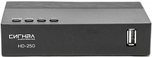 Ресивер DVB-T2 Сигнал Эфир HD-250 черный