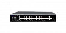 TR-NS1126-225-24PoE (D) - Неуправляемый коммутатор TRASSIR с 24 PoE портами (24*10/100 Mbps PoE Ports, 1Combo * 10/100/1000, 1* 10/100/1000 RJ45).