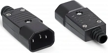 Вилка Cabeus IEC-320-C14 черный