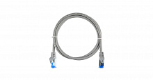 NMC-PC4UA55B-ES-020-C-GY - Коммутационный шнур NIKOMAX U/UTP 4 пары, Кат.6а, 500МГц, 2xRJ45/8P8C, T568B, заливной, с защитой защелки, многожильный, 24 (7x0,175 ± 0,01 мм), LSZH нг(А)-HFLTx, серый, 2 м