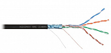 NMC 2200B-BK - Кабель F/UTP 4 пары, Кат.5e (Класс D), тест по ISO/IEC, 100МГц, одножильный, BC (чистая медь), 24AWG (0,50мм), полиэтилен, внешний, черный, 305м - гарантия: 1 год, NIKOMAX