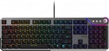 Клавиатура MSI 600 Silent механическая серый/черный USB Multimedia for gamer LED (подставка для запястий) (S11-04RU256-CLA)
