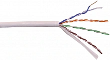 Кабель информационный Lanmaster LAN-5EUTP-HFLT-GY кат.5E UTP 4 пары 24AWG LSZH внутренний 305м серый