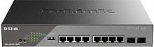 Коммутатор D-Link DSS-200G-10MP/A1A (L2) 8x1Гбит/с 2SFP 8PoE+ 130W настраиваемый