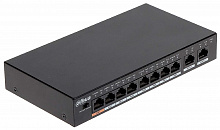Коммутатор PoE DH-PFS3010-8ET-65, 10-портовый коммутатор