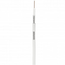 EC-C2-21123A-WT-3 Кабель NETLAN коаксиальный, RG-11 (75 Ом), одножильный, CCS (омедненная сталь), внутренний, PVC нг(A), белый, 305м