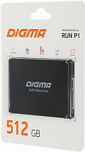 Накопитель SSD Digma SATA-III 512GB DGSR2512GP13T Run P1 2.5"