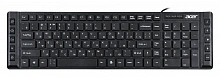 Клавиатура Acer OKW010 черный USB slim Multimedia (ZL.KBDEE.002) кабель 1.45м