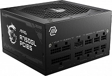 Блок питания MSI ATX 750W MAG A750GL PCIE5 Gen.5 80+ gold (20+4pin) APFC 120mm fan 8xSATA Cab Manag RTL