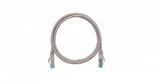 NMC-PC4SE55B-020-C-GY - Коммутационный шнур NIKOMAX S/FTP 4 пары, Кат.6 (Класс E), 250МГц, 2хRJ45/8P8C, T568B, заливной, с защитой защелки, многожильный, BC (чистая медь), 26AWG (7х0,165мм), LSZH нг(А)-HFLTx, серый, 2м