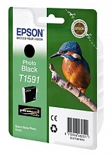Картридж струйный Epson T1591 C13T15914010 фото черный (9100стр.) (17мл) для Epson St Ph R2000