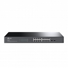 TL-SG2218P Коммутатор JetStream Smart с 16 гигабитными портами PoE+ и 2 портами SFP