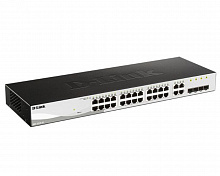 DGS-1210-28/F3A Настраиваемый L2 коммутатор с 24 портами 10/100/1000Base-T и 4 комбо-портами 100/1000Base-T/SFP