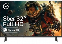 Телевизор LED Sber 32" SDX-32F3112 Салют ТВ Frameless черный FULL HD 60Hz DVB-T DVB-T2 DVB-C DVB-S DVB-S2 USB WiFi Smart TV