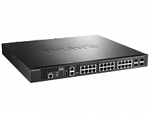 DXS-3400-24TC/A1ASI PROJ Управляемый L2+ стекируемый коммутатор D-Link с 20 портами 10GBase-T и 4 комбо-портами 10GBase-T/SFP+
