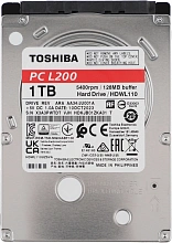 Жесткий диск Toshiba SATA-III 1Tb HDWL110UZSVA Notebook L200 Slim (5400rpm) 128Mb 2.5"