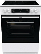 Плита Электрическая Gorenje GEC6C40WD белый стеклокерамика (без крышки)