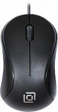 Мышь Оклик 115S черный оптическая 1200dpi USB для ноутбука 3but (711636)