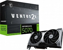 Видеокарта MSI PCI-E 5.0 RTX 5070 12G VENTUS 2X NVIDIA GeForce RTX 5070 12Gb 192bit GDDR7 2512/28000 HDMIx1 DPx3 HDCP Ret
