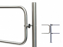 PERCo-BH02 2-05/EL - Стойка с электромагнитным устройством блокировки и с 2-мя отверстиями для крепления патрубков на стороне, противоположной створке