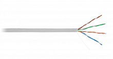 EC-UU004-5E-PVC-GY-1 - Кабель NETLAN U/UTP 4 пары, Кат.5e (Класс D), 100МГц, одножильный, BC (чистая медь), внутренний, PVC нг(B), серый, 100м