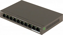 Коммутатор Tenda TEF1110P-8-102W (L2) 8x100Мбит/с 2x1Гбит/с 8PoE 99W неуправляемый