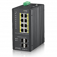 RGS200-12P - 12-портовый управляемый коммутатор GbE с PoE Zyxel