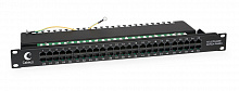 Cabeus PL-50-TEL-Dual - Патч-панель 19" (1U), 50 портов RJ-45, Dual IDC (телефонная раскладка).