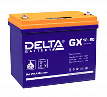 GX 12-60 - Аккумуляторная батарея, Delta GX 12-60 (12V / 60Ah)