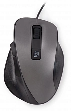 Мышь Оклик 504M черный/серый оптическая 3600dpi silent USB 6but (2004741)