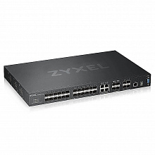 XGS4600-32F - Коммутатор управляемый Zyxel, L3, 28-портовый гигабитный управляемый коммутатор 3 уровня с 4 слотами SFP+ Uplink