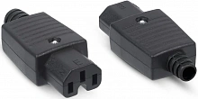 Вилка Cabeus IEC-320-C13 черный