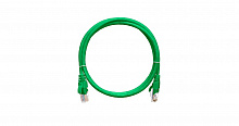 NMC-PC4UD55B-030-C-GN - Коммутационный шнур NIKOMAX U/UTP 4 пары, Кат.5е (Класс D), 100МГц, 2хRJ45/8P8C, T568B, заливной, с защитой защелки, многожильный, BC (чистая медь), 24AWG (7х0,205мм), LSZH нг(А)-HFLTx, зеленый, 3м