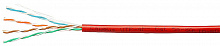 Cabeus UTP-4P-Cat.5e-SOLID-RD - Кабель витая пара UTP (U/UTP), категория 5e, 4 пары (24 AWG), одножильный, красный (305 м), системная гарантия 25 лет.