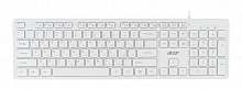 Клавиатура Acer OKW123 белый USB Multimedia (ZL.KBDEE.00D) кабель 1.5м