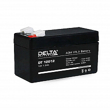 DT 12012 - Аккумулятор Delta герметичный Свинцово-кислотный, 12В/1.2Ач, ножевые клеммы 4.8 мм (F1), 97х43х52мм, 0,58кг