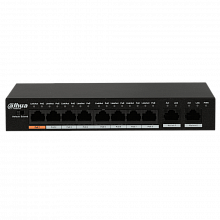 Коммутатор PoE DH-PFS3010-8ET-96 8x10/100M Base-T, 2x10/100M Base-T
