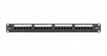 NMC-RP24UE2-1U-BK Коммутационная панель NIKOMAX 19", 1U, 24 порта, Кат.6 (Класс E)
