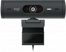 Камера Web Logitech HD Webcam Brio 500 черный 4Mpix (1920x1080) USB Type-C с микрофоном (960-001424)