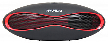 Колонка порт. Hyundai H-PAC100 черный 3W 1.0 BT/3.5Jack/USB