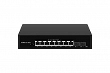 GL-SW-G007-08P - Коммутатор NIKOMAX, неуправляемый, 8 PoE (802.3af/at) порта 10/100/1000Мбит/с, 7-8 порт до 250м cat6, 2 порта 1000Мбит/с Base-T, PoE Watchdog, VLAN, 120Вт