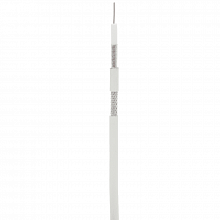 EC-C2-32123A-WT-1 Кабель NETLAN коаксиальный, RG-6 (75 Ом), одножильный, CCS (омедненная сталь), внутренний, PVC нг(A), белый, 100м